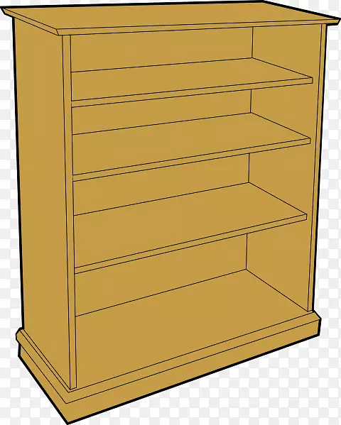 书架、书柜、图书馆、剪贴画.木制品柜