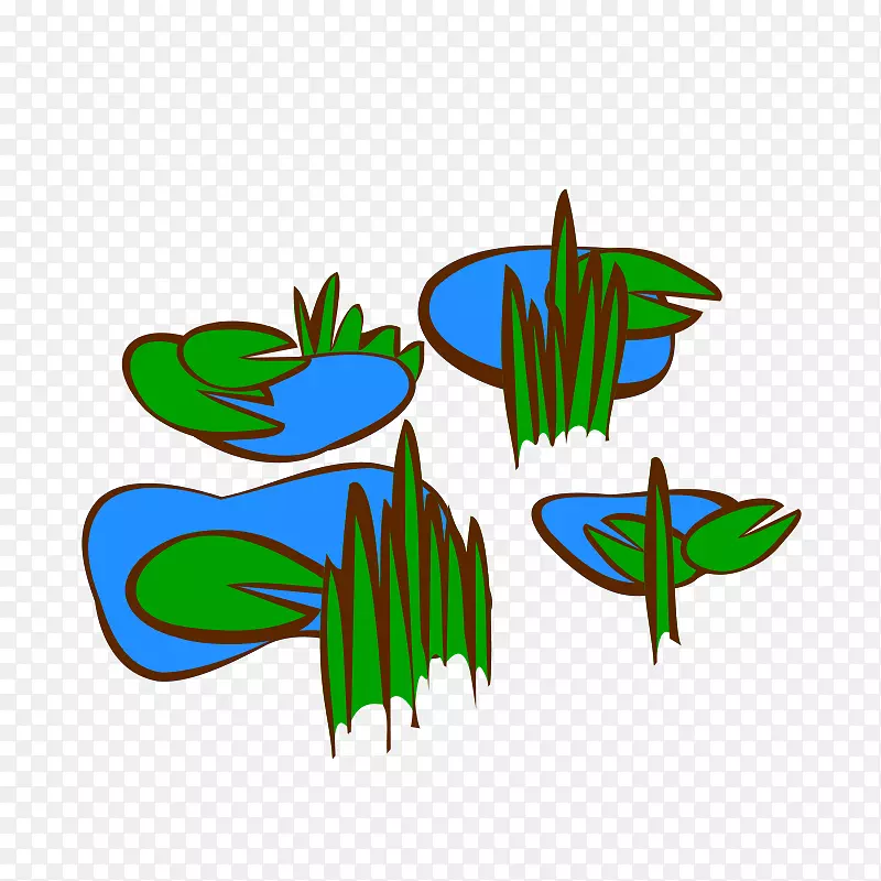 池塘免费内容剪辑艺术-沼泽剪贴画