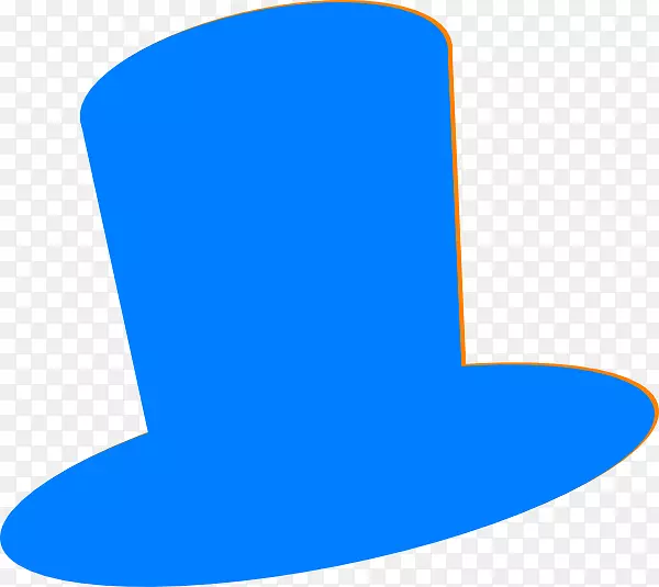 帽子区域角夹艺术.蓝色帽剪件