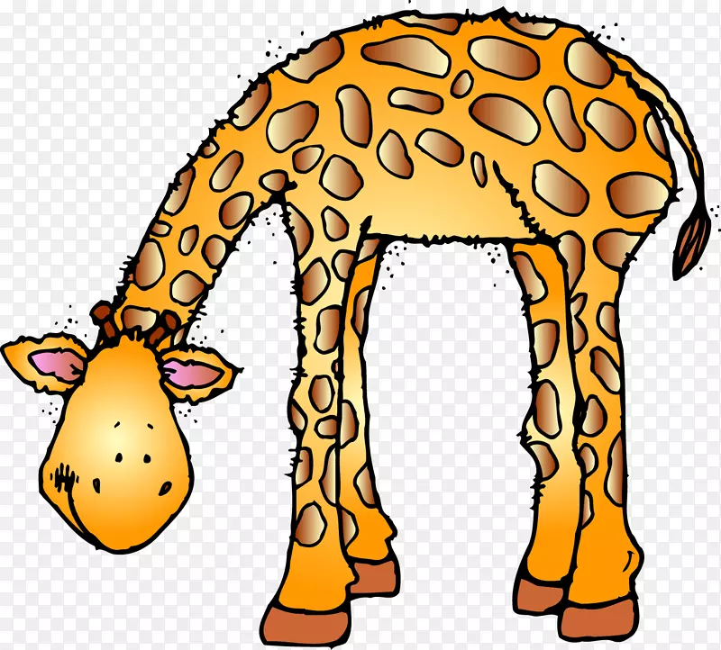 马威尔野生动物婴儿丛林动物长颈鹿动物园剪贴画动物园动物剪贴画