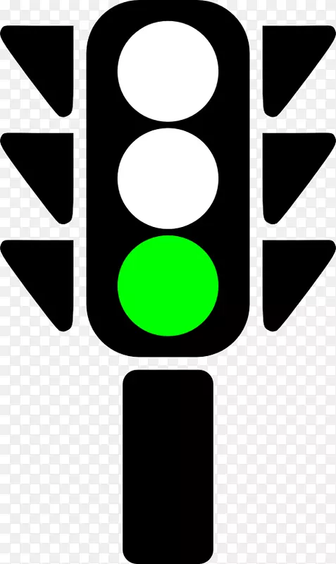 绿灯交通灯夹艺术.交通剪贴画