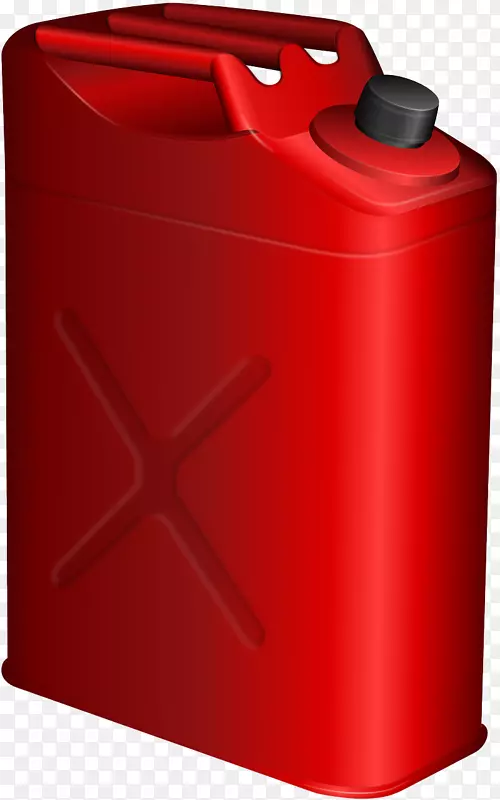 汽油Jerrycan燃料分配器夹艺术.红色容器