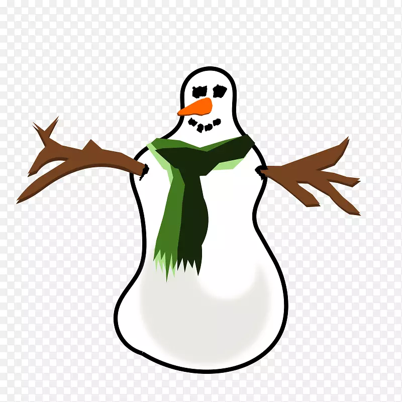 雪人圣诞剪贴画-雪人形象