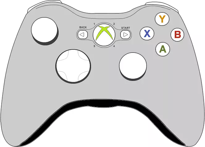 Xbox 360控制器Xbox 1控制器操纵杆夹艺术-可怕的剪贴画