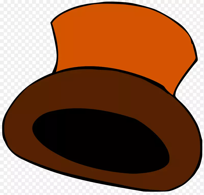 派对帽，大礼帽，牛仔帽，剪贴画，棕色帽子剪贴画