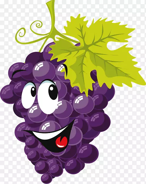果汁葡萄酒一定要有葡萄剪辑艺术卡通葡萄剪贴画
