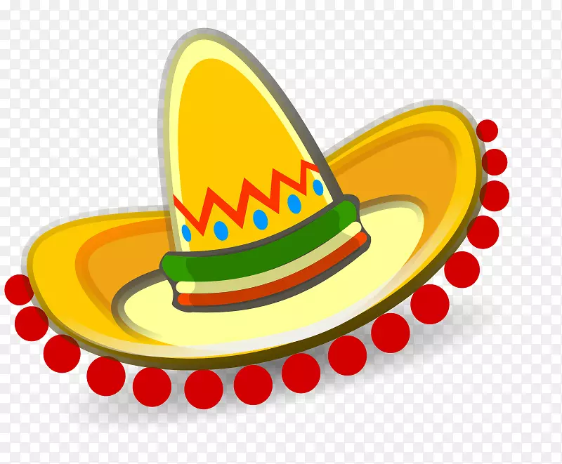 墨西哥帽子，墨西哥菜，墨西哥人剪贴画-圣诞节墨西哥玉米卷