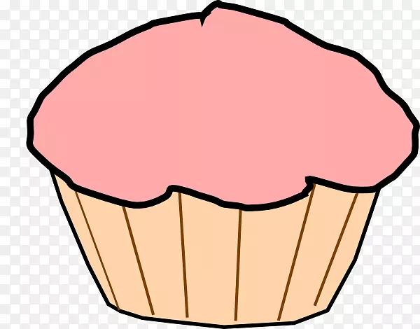 蛋糕巧克力蛋糕糖衣夹艺术-纸杯蛋糕粉红卡顿