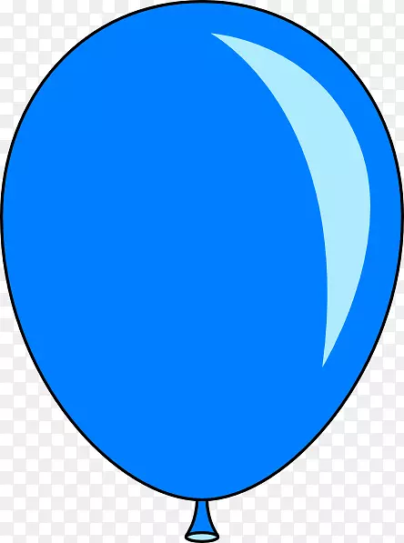 蓝色气球狗夹艺术-气球剪贴画