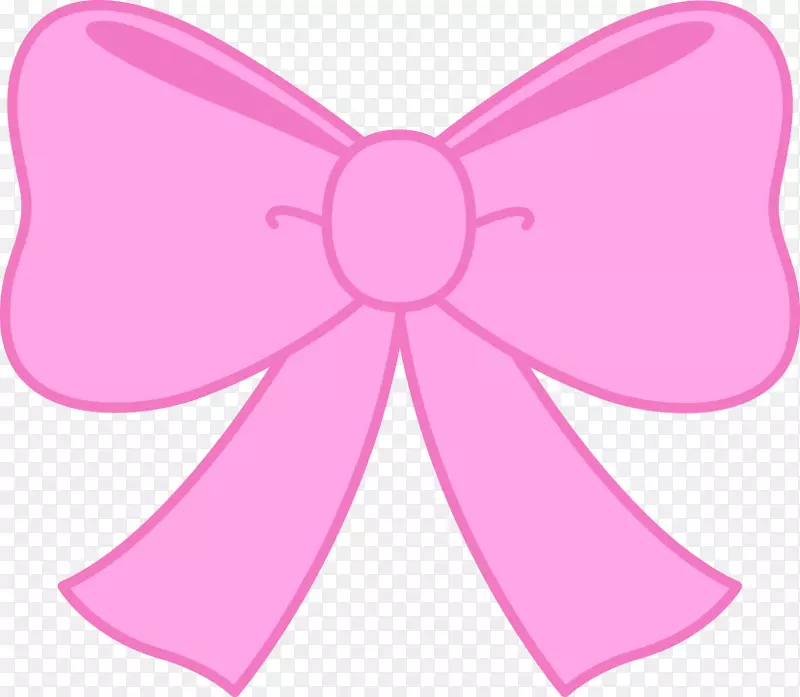 米妮鼠标粉红免费剪彩剪贴画-弓形剪贴画