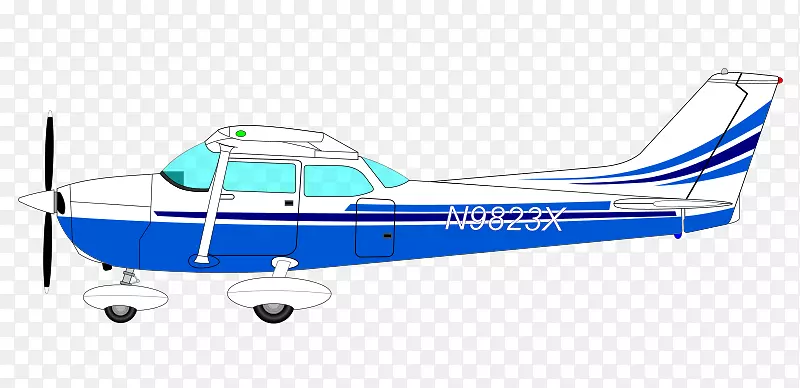 飞机塞斯纳172塞斯纳150塞斯纳177枢机剪贴画蓝色螺旋桨剪贴画