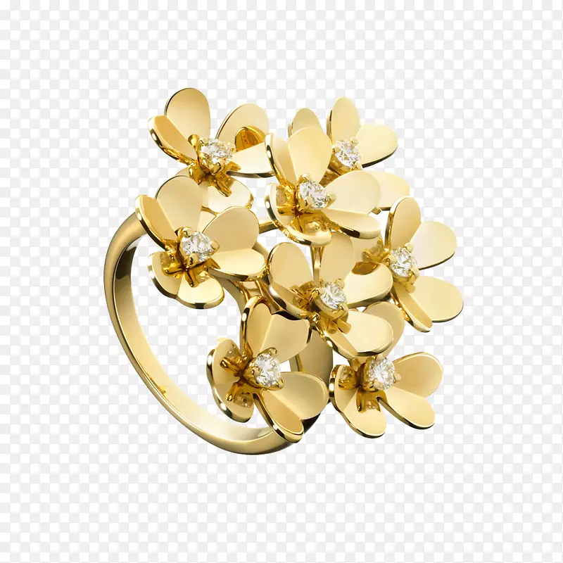 耳环van Cleef&Arpels珠宝挂件-花环