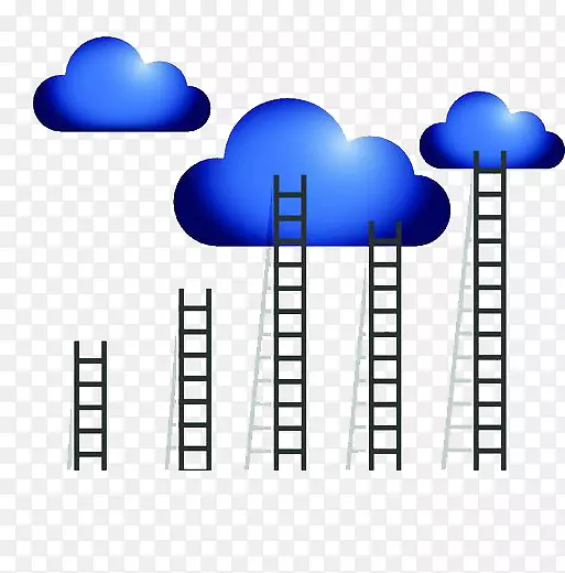 梯图-通往云层的梯子
