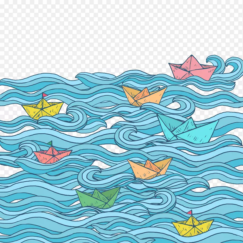 纸船、水艇、折纸船.折叠纸船