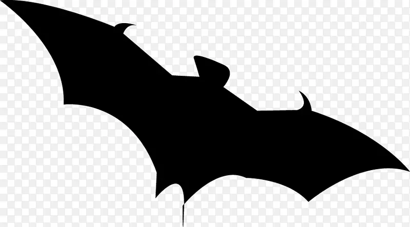 微型蝙蝠剪影万圣节剪贴画-创意卡通蝙蝠