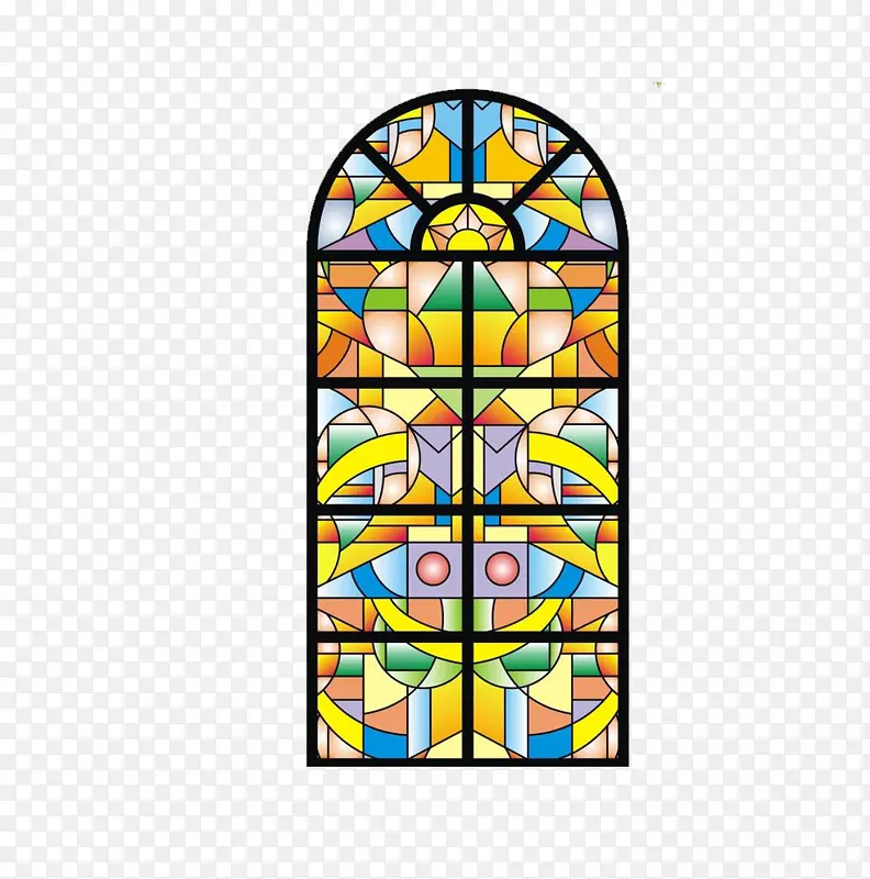 彩色玻璃欧式教堂玻璃