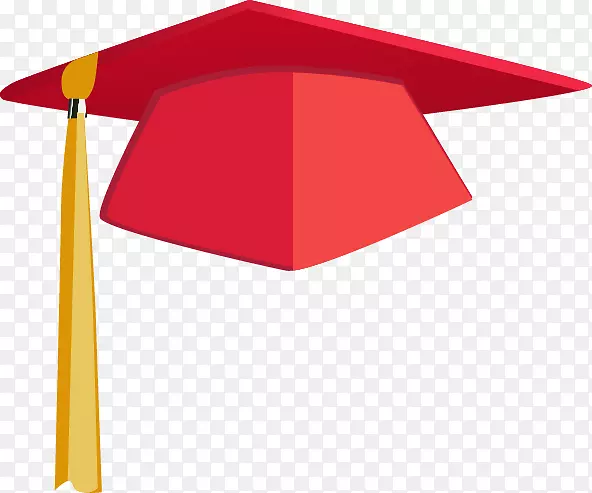 毕业典礼广场学术帽-红帽单身汉