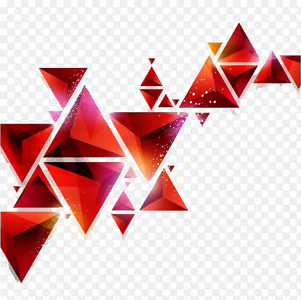 几何抽象艺术三角形几何形状三角形