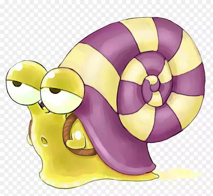 蜗牛贝壳类动物贝类-紫色蜗牛