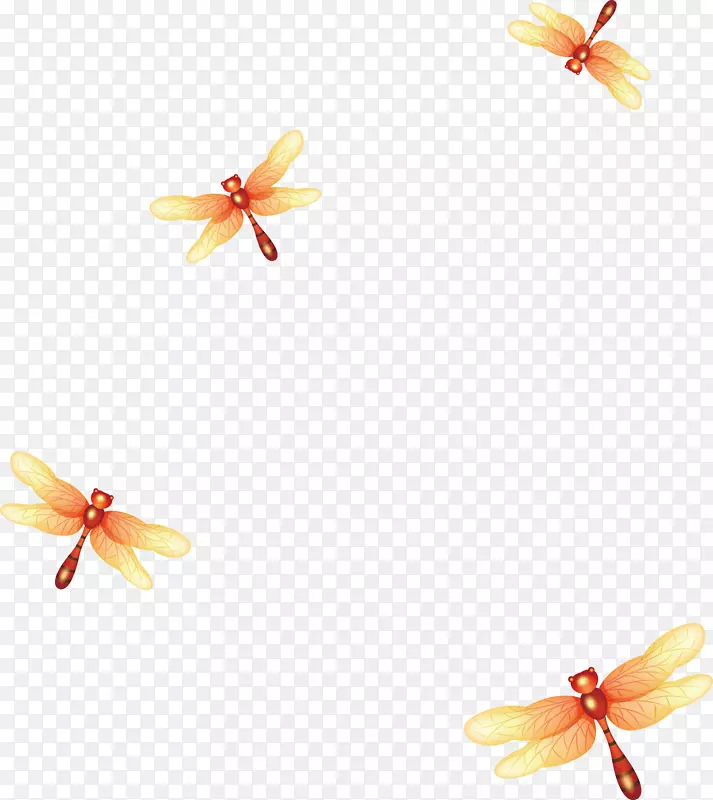 绘制卡通蜻蜓剪贴画-可爱的卡通蜻蜓