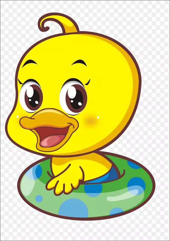 小黄鸭工程野鸭可爱剪贴画卡通可爱小黄鸭料