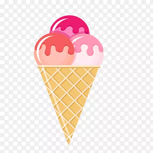 冰淇淋圆锥果汁软饮料冰淇淋