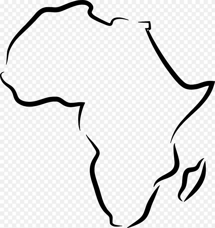 南非北非东非剪贴画-非洲剪贴画白色