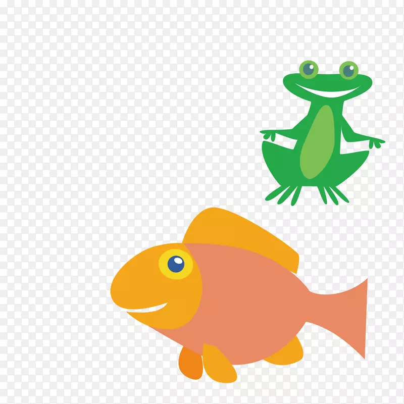 可食用青蛙-鱼和青蛙