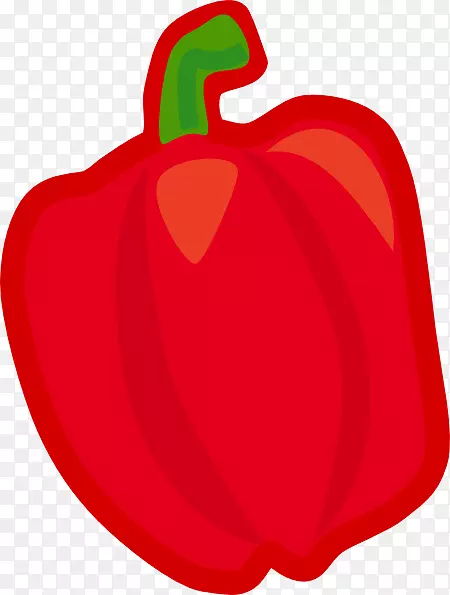 贝尔胡椒蔬菜辣椒夹艺术-素食图片