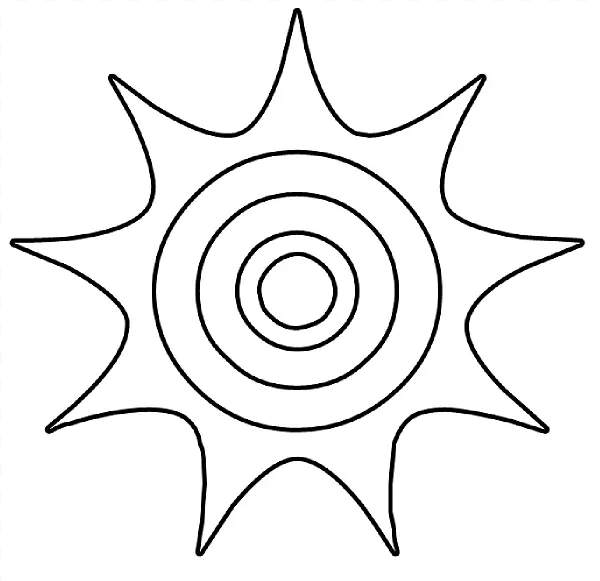 太阳绘画剪贴画.orzo剪贴画部件