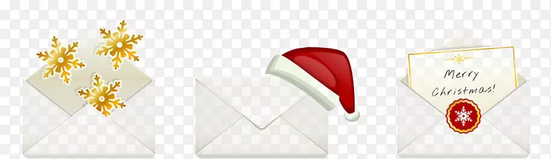 纸圣诞信封插图-创意信封