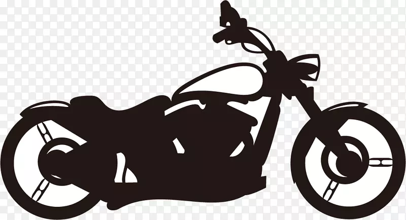 自行车摩托车剪贴画-摩托车