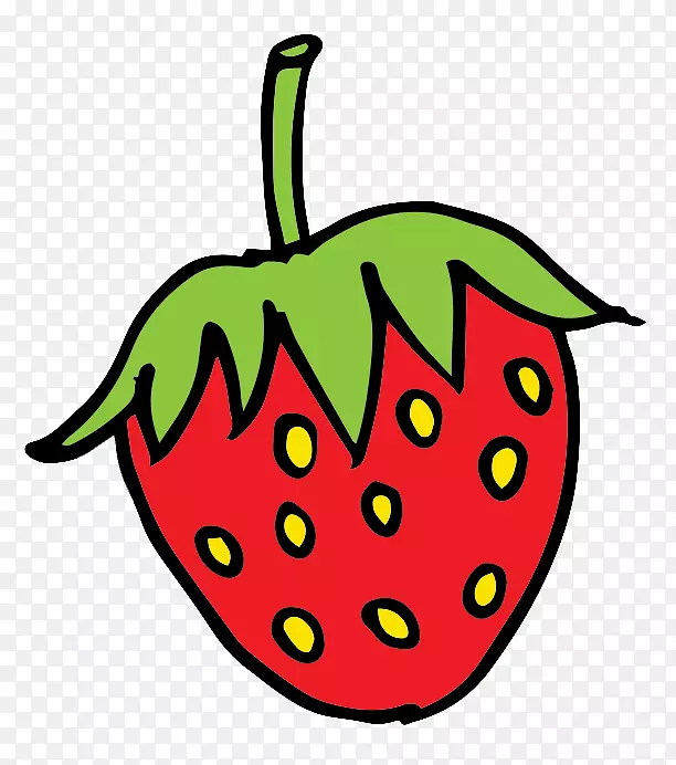 草莓短饼夹艺术-卡通草莓