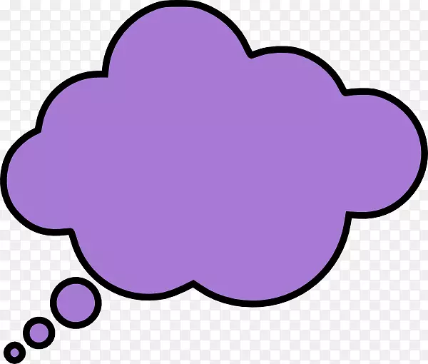 思想言论气球自由内容剪辑艺术-紫色云剪贴画