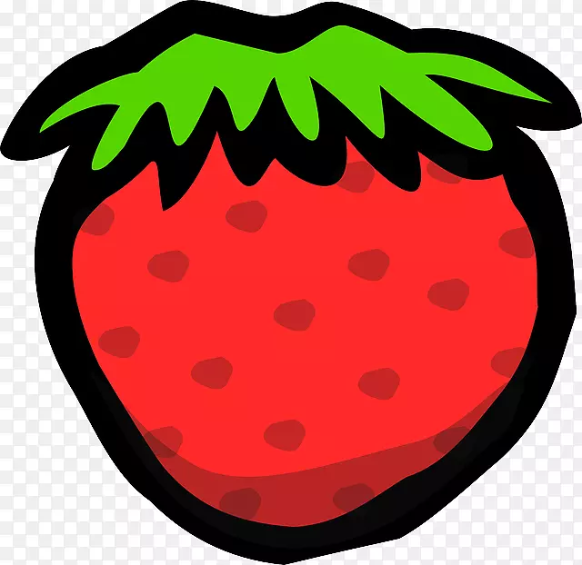 草莓派短蛋糕夹艺术-卡通草莓
