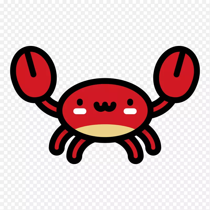 螃蟹图标-卡通蟹