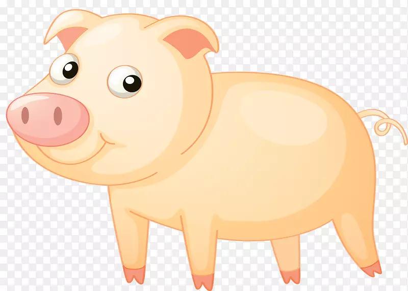 猪剪贴画-一只猪