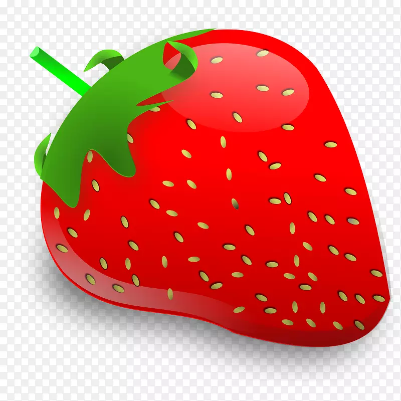 冰沙草莓派短蛋糕夹艺术-可爱的水果剪贴画