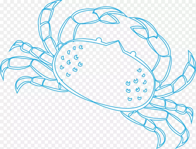 螃蟹图形设计绘图卡通-可爱卡通螃蟹