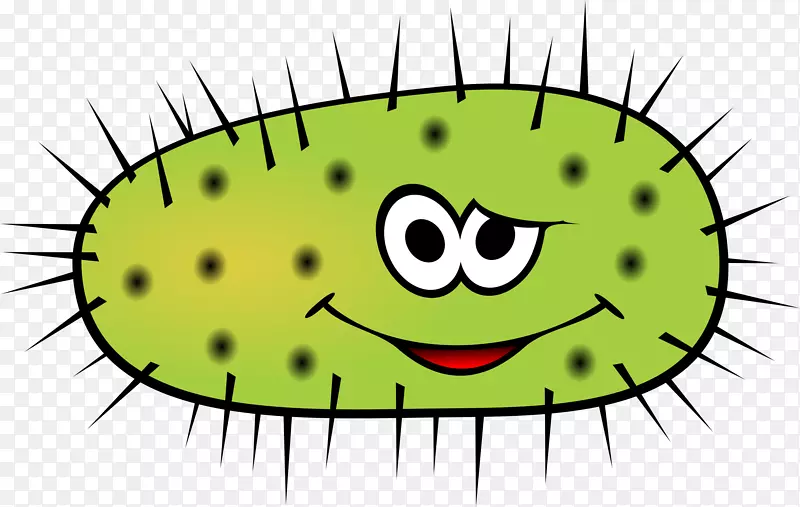 细菌动画剪贴画-细菌剪贴画绿色