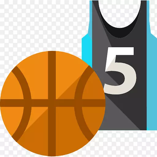 篮球成象机运动可伸缩图形图标-篮球球衣5号