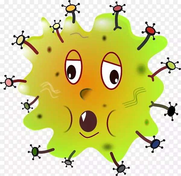 疾病细菌的胚芽理论动画剪辑艺术儿童的细菌图片