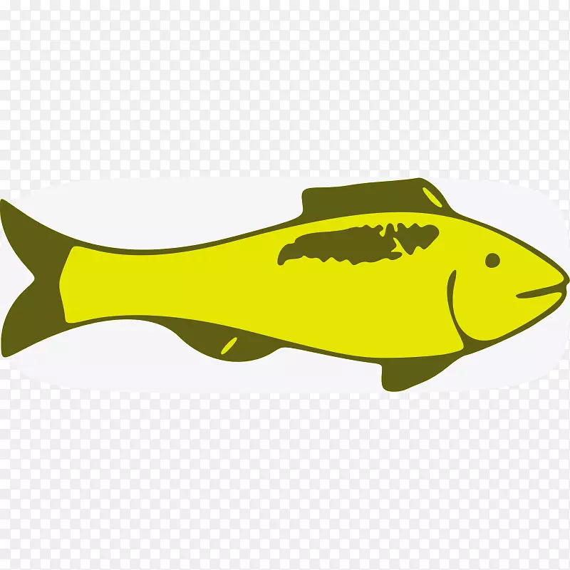 鱼黄色剪贴画.鱼图像