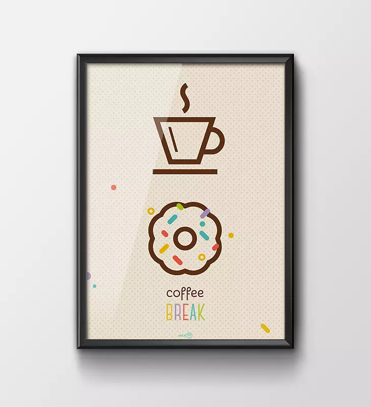 咖啡茶PUFA设计剪辑艺术-咖啡休息图片