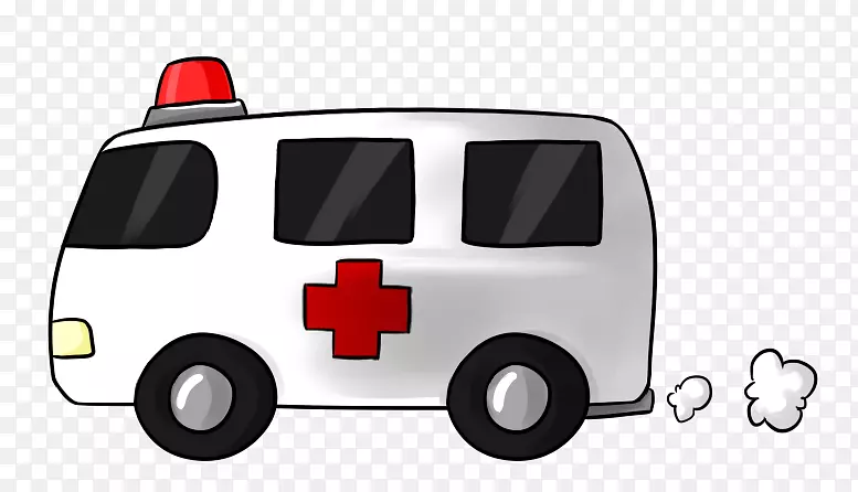 救护车卡通免费内容剪辑艺术-救护车卡通