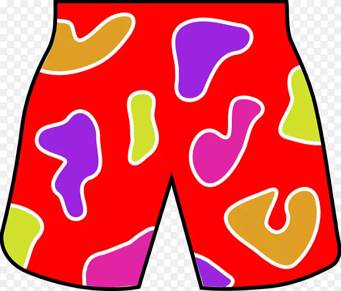 短裤、泳衣、泳裤、剪贴画-夏季精灵剪贴画
