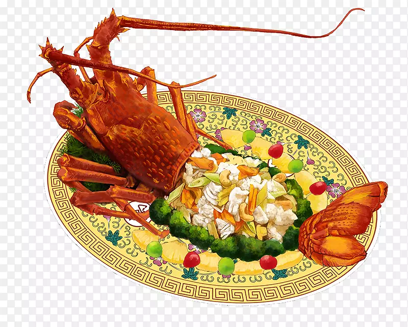 龙虾热或海鲜餐厅-龙虾