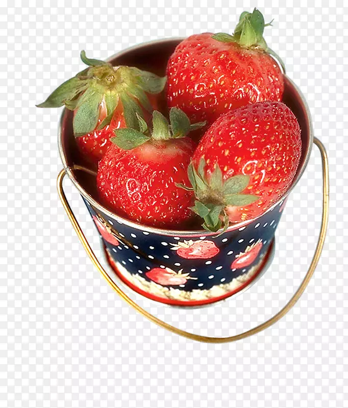 草莓奶昔水果-一桶草莓