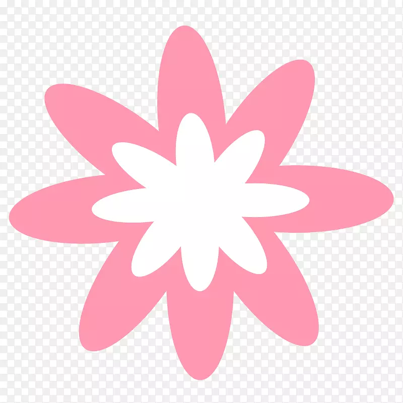 粉红剪贴画-粉红色花朵图片