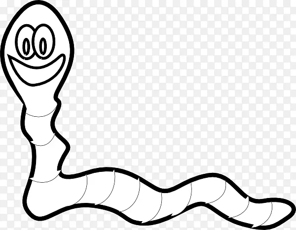 蠕虫着色书免费内容剪辑艺术-卡通蠕虫图片